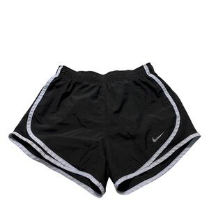 Nike Black Dry Fit Athletic Shorts with White Trim